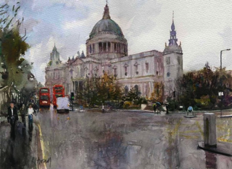 St Paul's Cathedral
London
10" x 14" (25 x 35 cms)